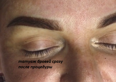 Пудровые брови